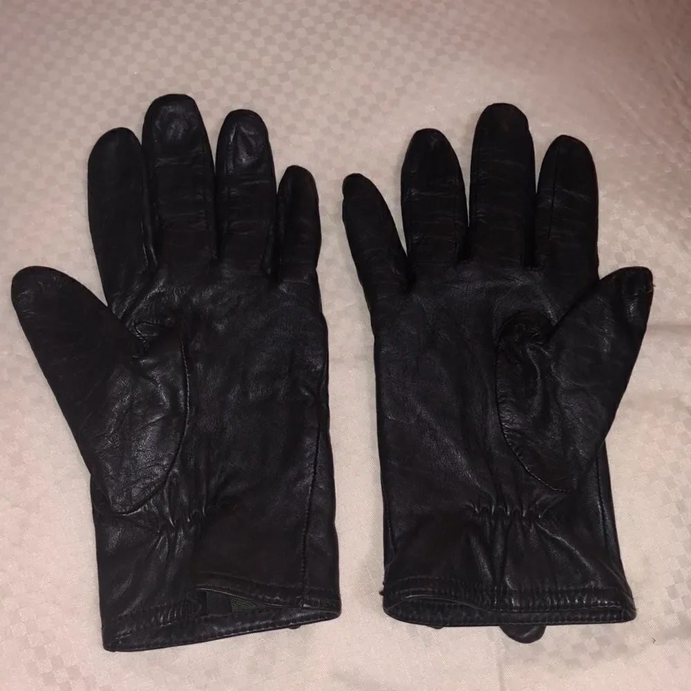 Women’s Vintage genuine leather bow gloves elegant classy luxe